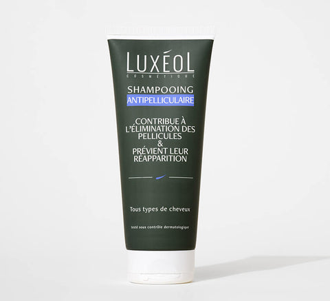 Luxéol Anti Hair dandruff shampoo tube on a white background