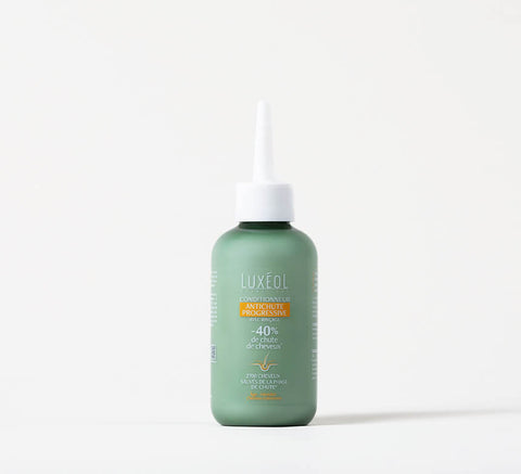 Luxéol Progressive Anti‑Hair Loss Conditioner 150 ml bottle on minimal background, reduces hair loss by 40%.